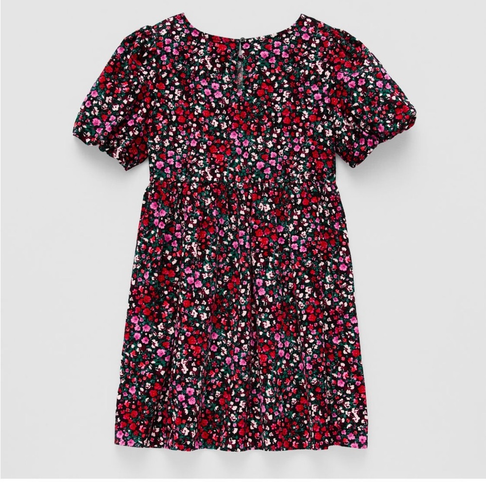 Floral Kids Dress - Pink and Red